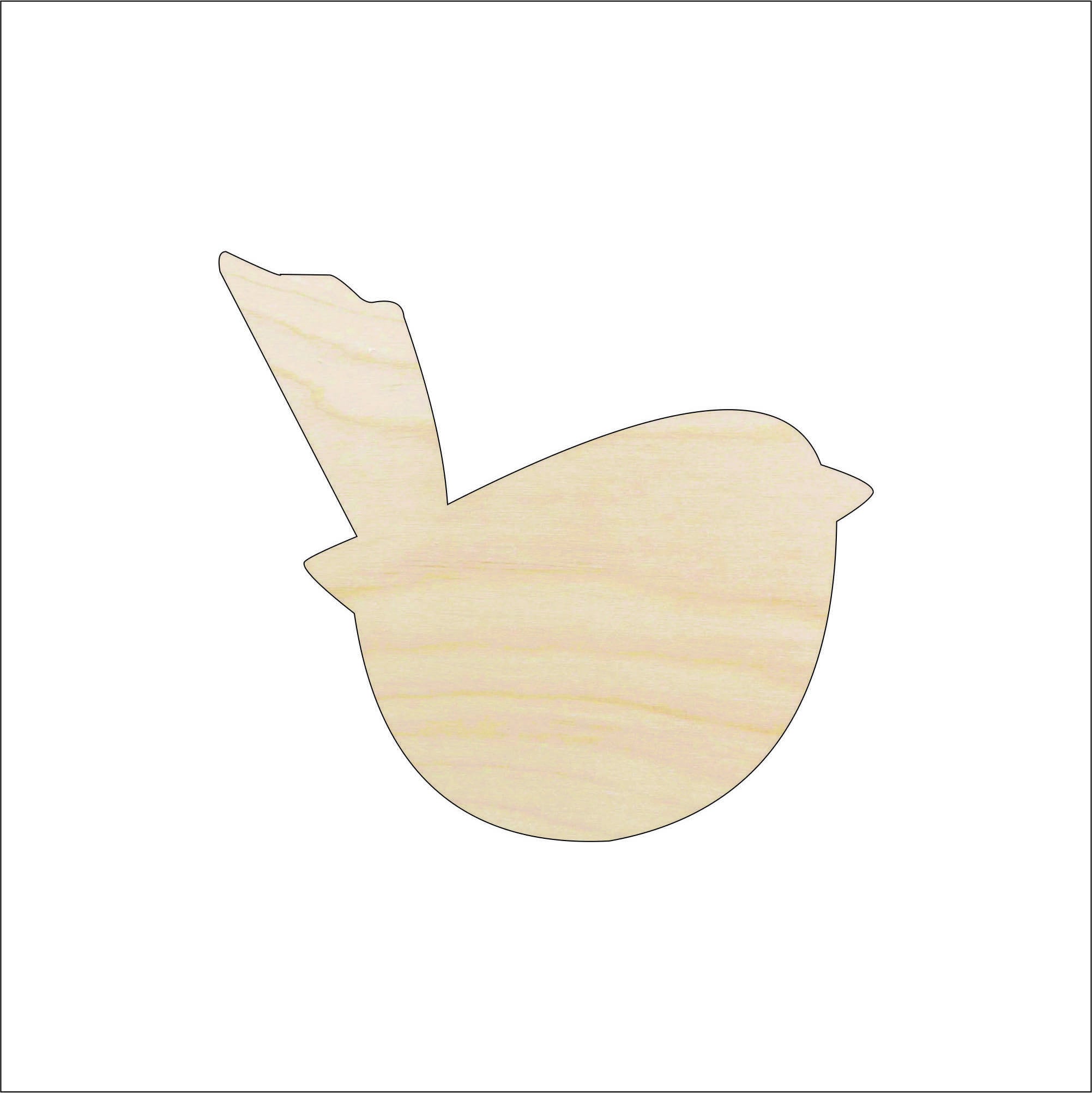 Bird - Laser Cut Out Unfinished Wood Craft Shape BRD136 Bird - Laser Cut Out Unfinished Wood Craft Shape BRD136