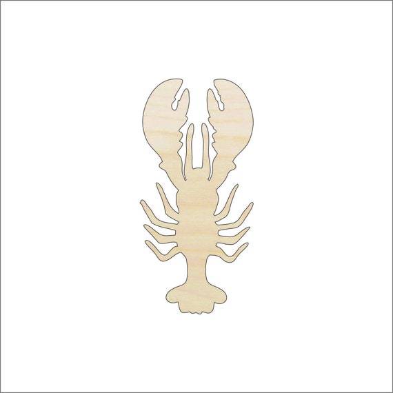 Lobster - Laser Cut Out Unfinished Wood Craft Shape SEA16 Lobster - Laser Cut Out Unfinished Wood Craft Shape SEA16