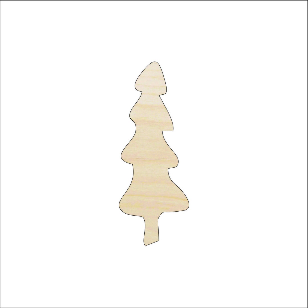 Tree - Laser Cut Out Unfinished Wood Craft Shape XMS143 Tree - Laser Cut Out Unfinished Wood Craft Shape XMS143