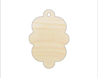 Gift Tag - Laser Cut Out Unfinished Wood Craft Shape TAG35 Gift Tag - Laser Cut Out Unfinished Wood Craft Shape TAG35