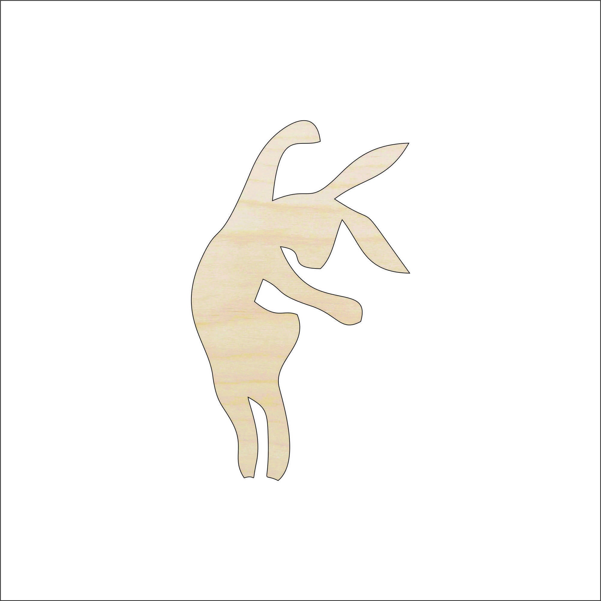 Bunny - Laser Cut Out Unfinished Wood Craft Shape BNY5 Bunny - Laser Cut Out Unfinished Wood Craft Shape BNY5
