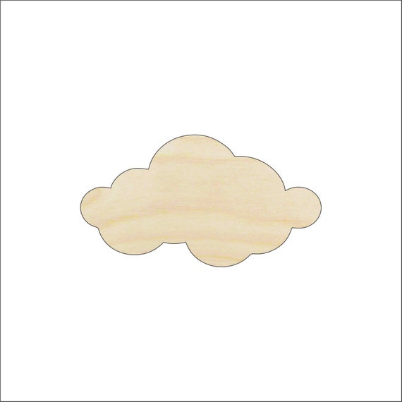 Cloud - Laser Cut Out Unfinished Wood Craft Shape SKY85 Cloud - Laser Cut Out Unfinished Wood Craft Shape SKY85