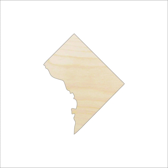 State Washington DC - Laser Cut Out Unfinished Wood Craft Shape USA39 State Washington DC - Laser Cut Out Unfinished Wood Craft Shape USA39