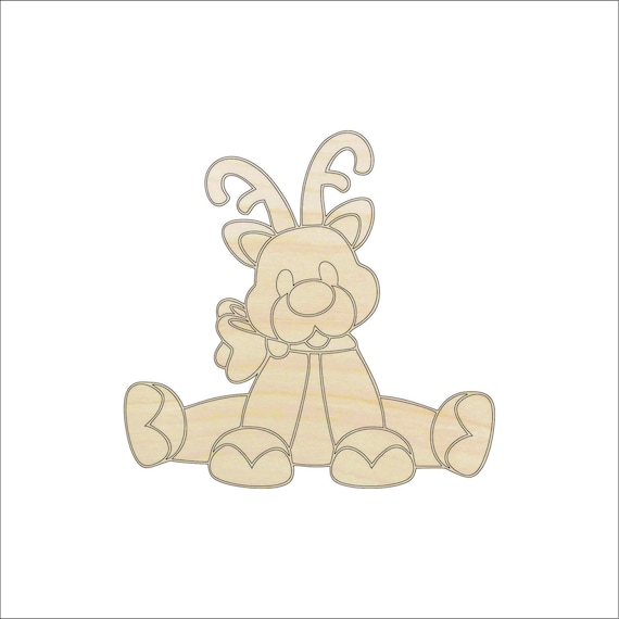Deer - Laser Cut Out Unfinished Wood Craft Shape XMS19 Deer - Laser Cut Out Unfinished Wood Craft Shape XMS19