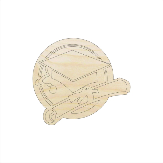 School Graduation - Laser Cut Out Unfinished Wood Craft Shape SCL6 School Graduation - Laser Cut Out Unfinished Wood Craft Shape SCL6