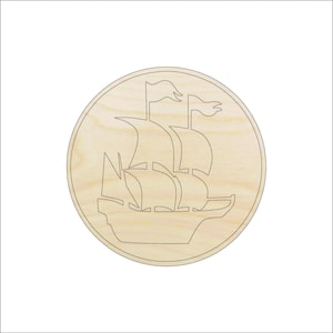 Boat - Laser Cut Out Unfinished Wood Craft Shape BOT3 Boat - Laser Cut Out Unfinished Wood Craft Shape BOT3