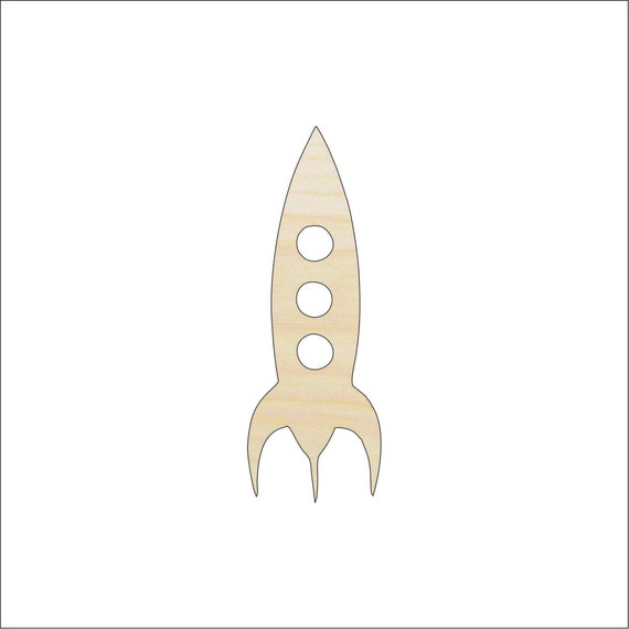 Spaceship - Laser Cut Out Unfinished Wood Craft Shape SPC41 Spaceship - Laser Cut Out Unfinished Wood Craft Shape SPC41