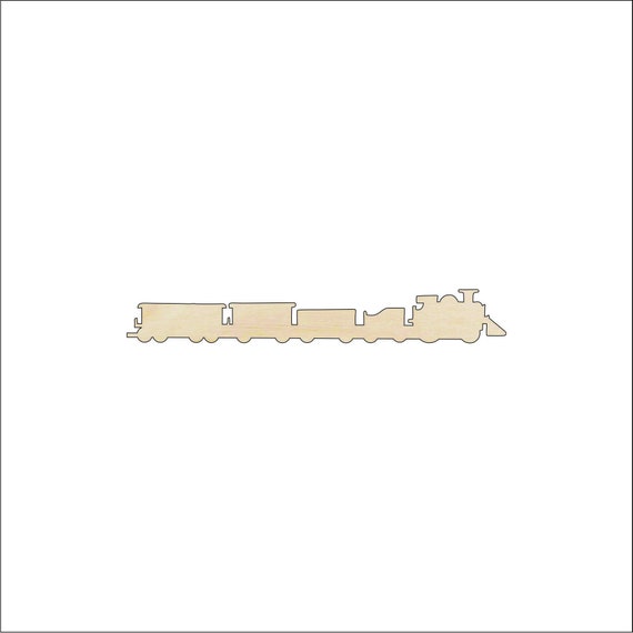 Train - Laser Cut Out Unfinished Wood Craft Shape TRN20 Train - Laser Cut Out Unfinished Wood Craft Shape TRN20