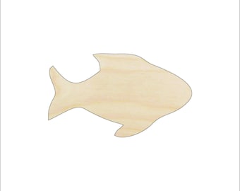 Fish - Laser Cut Out Unfinished Wood Craft Shape FSH78 Fish - Laser Cut Out Unfinished Wood Craft Shape FSH78