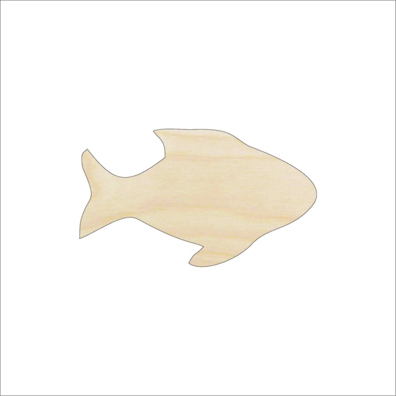 Fish - Laser Cut Out Unfinished Wood Craft Shape FSH33 Fish - Laser Cut Out Unfinished Wood Craft Shape FSH33