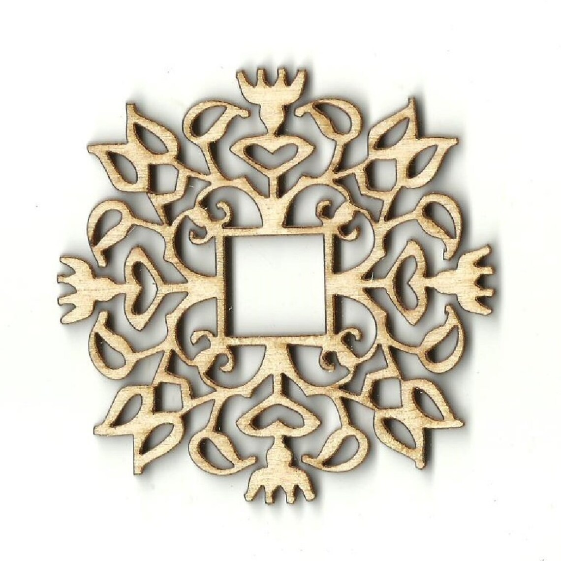 Geometric Design Laser Cut Out Unfinished