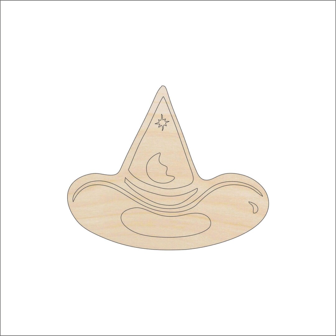 魔女の帽子 - レーザーカット未完成木製工芸品形状 FAL123 - Etsy 日本