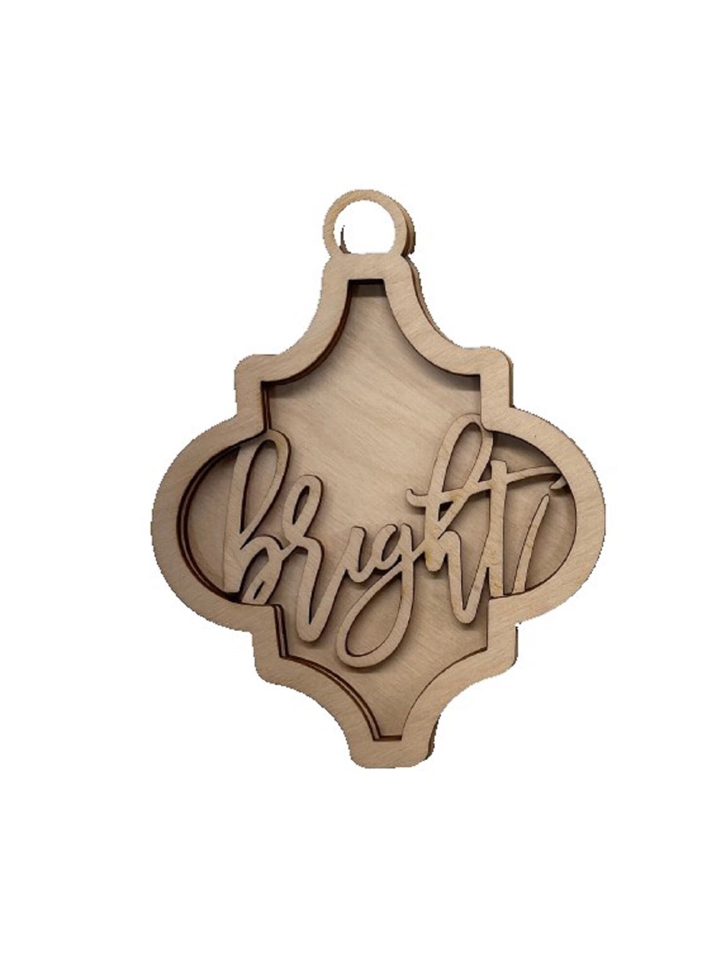 3D Ornament Bright 3 Pieces Laser Cut Out Unfinished ORN153 3D Ornament Bright 3 Pieces Laser Cut Out Unfinished ORN153