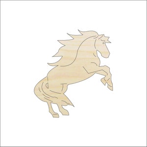 Horse - Laser Cut Out Unfinished Wood Craft Shape HRS67 Horse - Laser Cut Out Unfinished Wood Craft Shape HRS67
