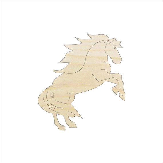 Horse - Laser Cut Out Unfinished Wood Craft Shape HRS67 Horse - Laser Cut Out Unfinished Wood Craft Shape HRS67