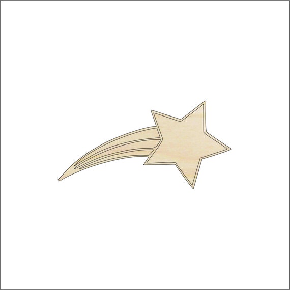 Star - Laser Cut Out Unfinished Wood Craft Shape SKY64 Star - Laser Cut Out Unfinished Wood Craft Shape SKY64