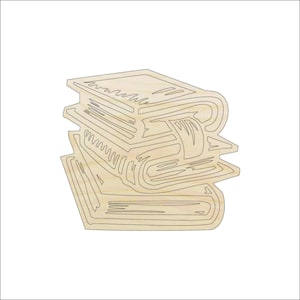 School Book - Laser Cut Out Unfinished Wood Craft Shape SCL1 School Book - Laser Cut Out Unfinished Wood Craft Shape SCL1