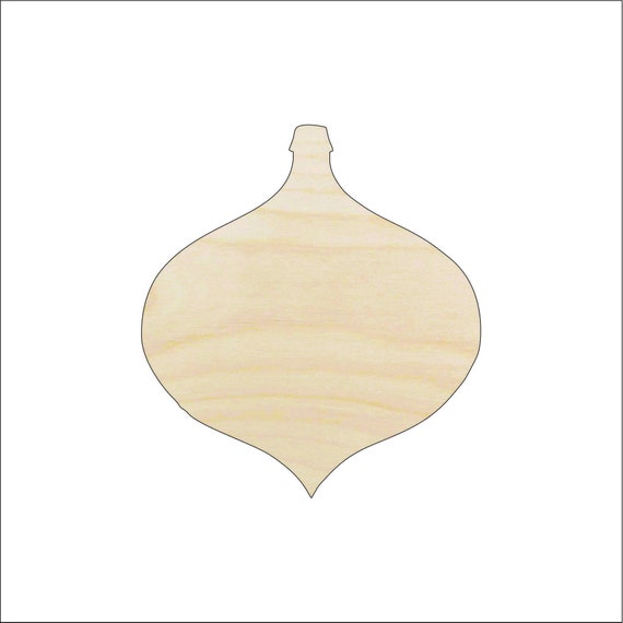 Bauble - Laser Cut Out Unfinished Wood Craft Shape XMS75 Bauble - Laser Cut Out Unfinished Wood Craft Shape XMS75