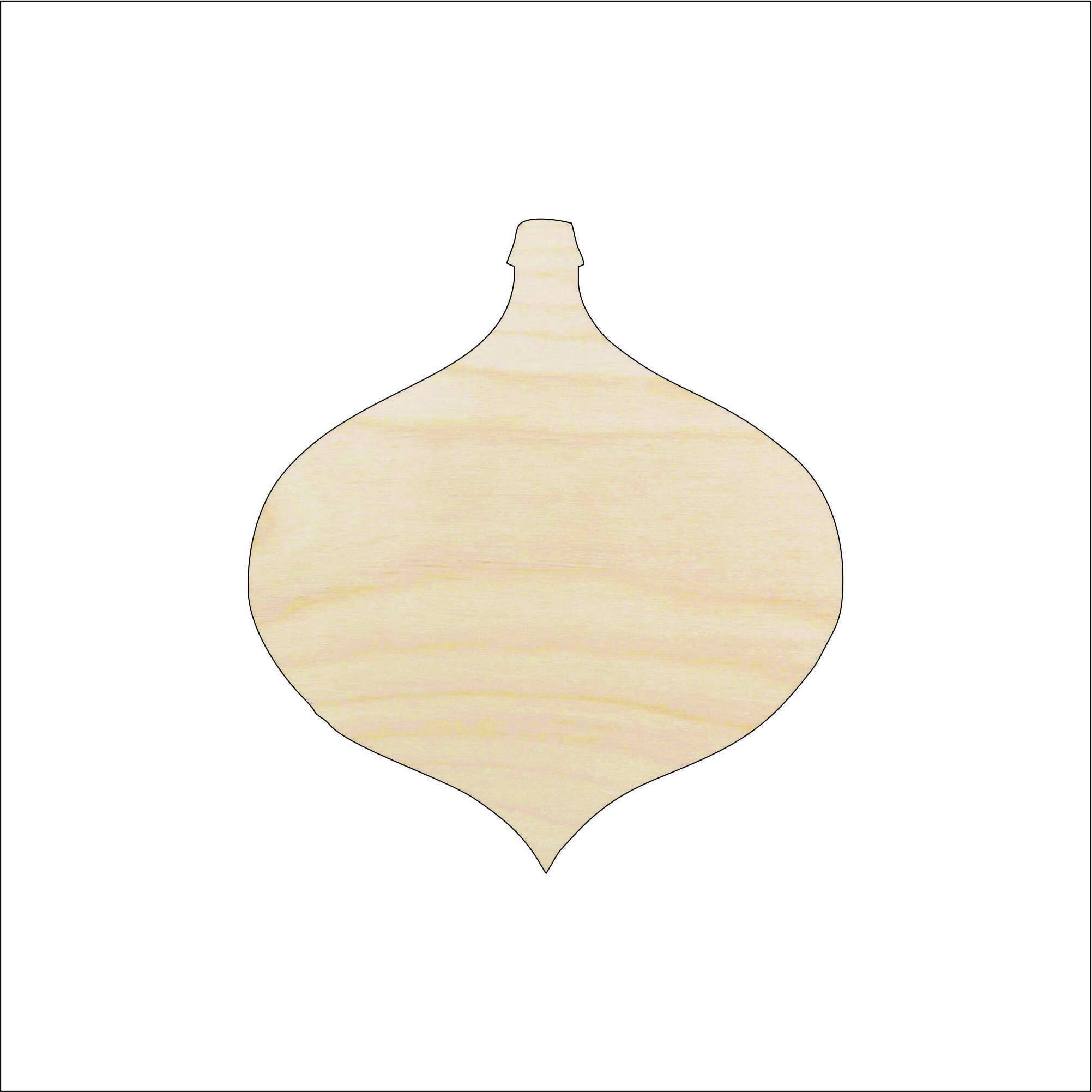 Bauble - Laser Cut Out Unfinished Wood Craft Shape XMS75 Bauble - Laser Cut Out Unfinished Wood Craft Shape XMS75