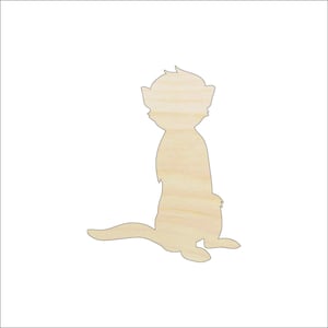 Meerkat - Laser Cut Out Unfinished Wood Craft Shape ANML92 Meerkat - Laser Cut Out Unfinished Wood Craft Shape ANML92