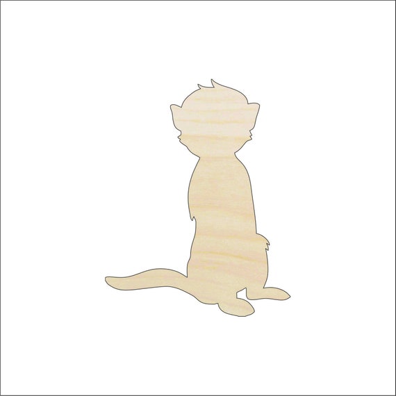 Meerkat - Laser Cut Out Unfinished Wood Craft Shape ANML92 Meerkat - Laser Cut Out Unfinished Wood Craft Shape ANML92