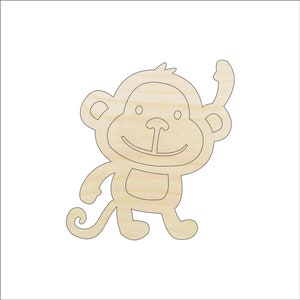 Ape Monkey - Laser Cut Out Unfinished Wood Craft Shape APE10 Ape Monkey - Laser Cut Out Unfinished Wood Craft Shape APE10