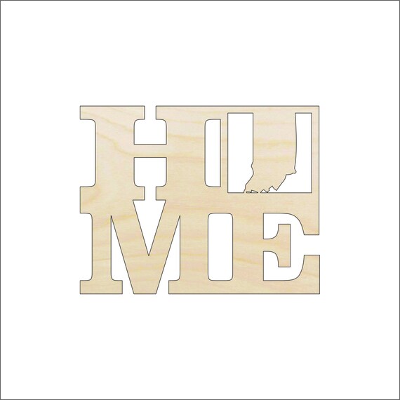 State Indiana Home - Laser Cut Out Unfinished Wood Craft Shape STAT12 State Indiana Home - Laser Cut Out Unfinished Wood Craft Shape STAT12