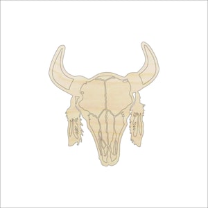 Skull - Laser Cut Out Unfinished Wood Craft Shape SKL3 Skull - Laser Cut Out Unfinished Wood Craft Shape SKL3