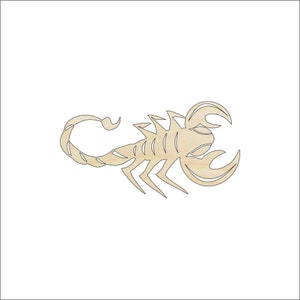 Scorpion - Laser Cut Out Unfinished Wood Craft Shape BUG79 Scorpion - Laser Cut Out Unfinished Wood Craft Shape BUG79