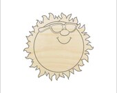 Sun - Laser Cut Out Unfinished Wood Craft Shape SKY21 Sun - Laser Cut Out Unfinished Wood Craft Shape SKY21