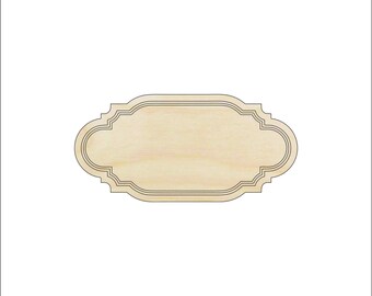 Plaque - Laser Cut Out Unfinished Wood Craft Shape BSC52 Plaque - Laser Cut Out Unfinished Wood Craft Shape BSC52