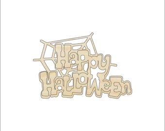 Sign Halloween - Laser Cut Out Unfinished Wood Craft Shape FAL60 Sign Halloween - Laser Cut Out Unfinished Wood Craft Shape FAL60