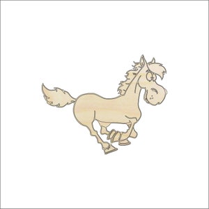 Horse - Laser Cut Out Unfinished Wood Craft Shape HRS48 Horse - Laser Cut Out Unfinished Wood Craft Shape HRS48