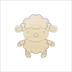 Sheep - Laser Cut Out Unfinished Wood Craft Shape SHP19 Sheep - Laser Cut Out Unfinished Wood Craft Shape SHP19