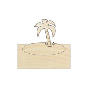 Tree Palm - Laser Cut Out Unfinished Wood Craft Shape BCH5 Tree Palm - Laser Cut Out Unfinished Wood Craft Shape BCH5
