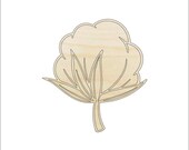 Flower Cotton - Laser Cut Out Unfinished Wood Craft Shape LEF12 Flower Cotton - Laser Cut Out Unfinished Wood Craft Shape LEF12