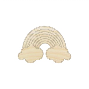 Sky Rainbow - Laser Cut Out Unfinished Wood Craft Shape SKY25 Sky Rainbow - Laser Cut Out Unfinished Wood Craft Shape SKY25