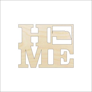 State Nebraska Home - Laser Cut Out Unfinished Wood Craft Shape STAT21 State Nebraska Home - Laser Cut Out Unfinished Wood Craft Shape STAT21