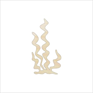 Seaweed - Laser Cut Out Unfinished Wood Craft Shape SEA127 Seaweed - Laser Cut Out Unfinished Wood Craft Shape SEA127
