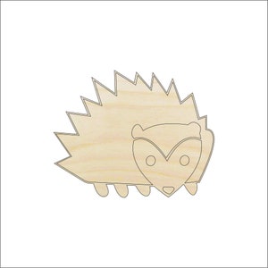 Hedgehog - Laser Cut Out Unfinished Wood Craft Shape ANML26 Hedgehog - Laser Cut Out Unfinished Wood Craft Shape ANML26
