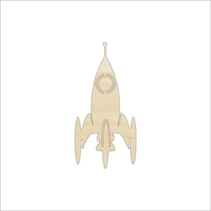 Spaceship - Laser Cut Out Unfinished Wood Craft Shape SPC52 Spaceship - Laser Cut Out Unfinished Wood Craft Shape SPC52