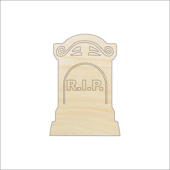 Tombstone - Laser Cut Out Unfinished Wood Craft Shape FAL59 Tombstone - Laser Cut Out Unfinished Wood Craft Shape FAL59