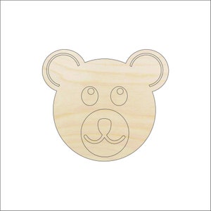 Bear - Laser Cut Out Unfinished Wood Craft Shape BER2 Bear - Laser Cut Out Unfinished Wood Craft Shape BER2