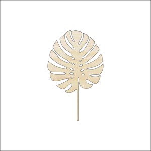 Leaf - Laser Cut Out Unfinished Wood Craft Shape LEF36 Leaf - Laser Cut Out Unfinished Wood Craft Shape LEF36