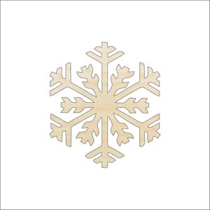 Schneeflocke - Holz Handwerk Form Laser Cut Out & Unfertige DIY Handwerk Versorgung SNW49
