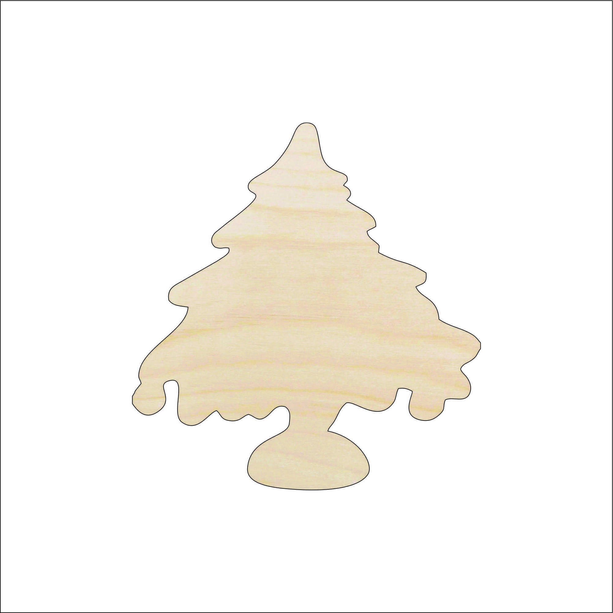 Tree - Laser Cut Out Unfinished Wood Craft Shape XMS117 Tree - Laser Cut Out Unfinished Wood Craft Shape XMS117