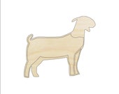 Goat - Laser Cut Out Unfinished Wood Craft Shape SHP8 Goat - Laser Cut Out Unfinished Wood Craft Shape SHP8