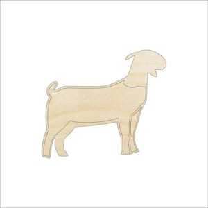 Goat - Laser Cut Out Unfinished Wood Craft Shape SHP8 Goat - Laser Cut Out Unfinished Wood Craft Shape SHP8