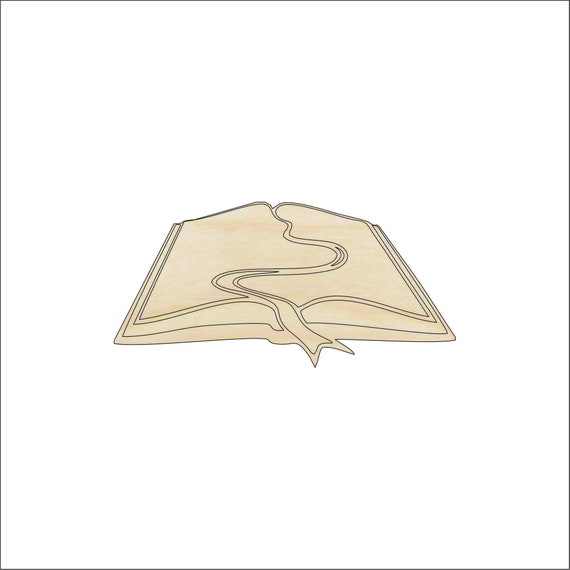 School Book - Laser Cut Out Unfinished Wood Craft Shape SCL5 School Book - Laser Cut Out Unfinished Wood Craft Shape SCL5