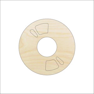 Music Record - Laser Cut Out Unfinished Wood Craft Shape MSC11 Music Record - Laser Cut Out Unfinished Wood Craft Shape MSC11